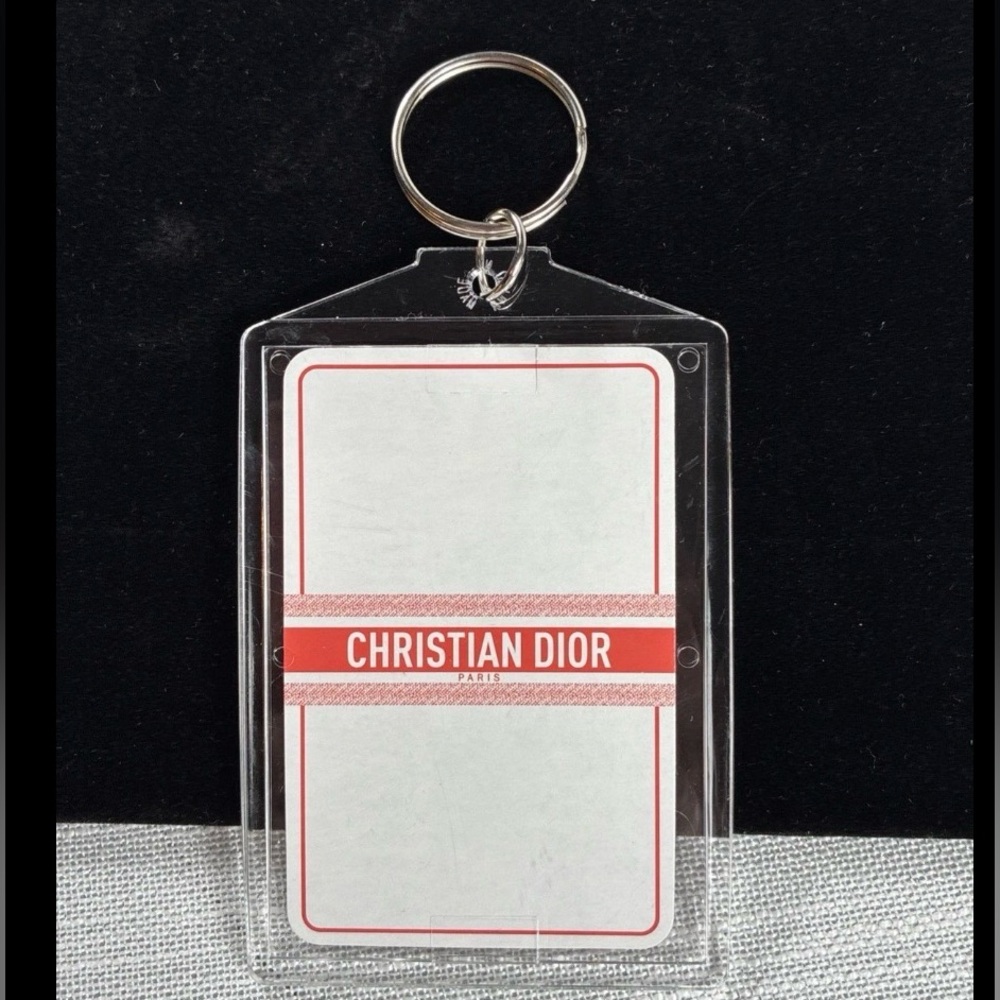 Christian Dior Paris Promotional Keychain Playing Card Insert 2 Clover Card